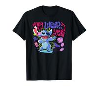 Disney Lilo & Stitch Stay Weird To Your Self Colorful Sketch Maglietta
