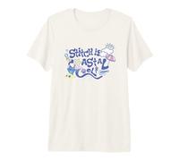 Disney Lilo & Stitch Stitch Is Coastal Cool Big Chest Logo Maglietta premium