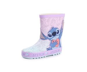 Disney Lilo & Stitch Stivali di Gomma per Ragazze | Stivaletti per Bambini con Stampa Completa del Personaggio Stitch in Viola | Stivali di Gomma Resistenti all'Acqua per Bambini