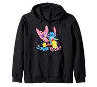 Disney Lilo & Stitch Sugar Rush Angel Stitch Ride Chest Logo Felpa con Cappuccio
