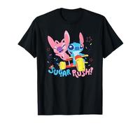 Disney Lilo & Stitch Sugar Rush Angel Stitch Ride Chest Logo Maglietta