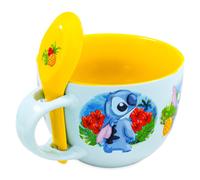 Disney Lilo & Stitch Tazza In Ceramica Tropicale Con Cucchiaio Blu | 24 Once