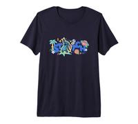 Disney Lilo & Stitch The Main Star Stitch Big Chest Logo Maglietta premium