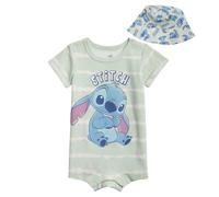 Disney Lilo & Stitch - Tutina e cappello per neonati, multicolore, tinta unita, 12 mesi