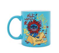 Disney Lilo & Stitch " Tutti Hail The King " Ceramica Brillantini Tazza Porta