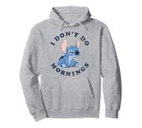 Disney Lilo & Stitch Vintage I Don't Do Mornings Stitch V2 Felpa con Cappuccio