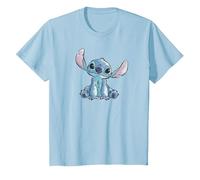 Disney Lilo & Stitch Watercolor Of Stitch Maglietta, Bambini, Celeste, 2 anni