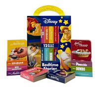 Disney Lion King, Lilo & Stitch, and More! - Bedtime Stories My First Library Board Book Block 12-Book Set - First Words, Alphabet, Numbers, and More! - PI Kids