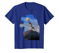 Disney Lion King Rafiki Holding Baby Simba Maglietta, Bambini, Blu Reale, 12 anni
