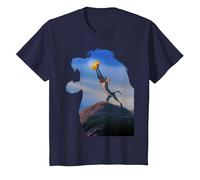 Disney Lion King Rafiki Holding Baby Simba Maglietta, Bambini, Navy, 6 anni