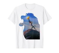 Disney Lion King Rafiki Holding Baby Simba Maglietta, Uomo, Bianco, 3XL