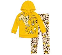 Disney Lion King Simba Little Girls Fleece Pullover Hoodie & Leggings Set 6-6X
