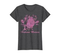 Disney Lion King Timon & Pumbaa Portrait Maglietta, Donna, Grigio Scuro, S