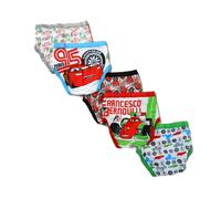 Disney Little Boys' Cars 5-Pack Slip, I Colori E I Motivi Possono Variare