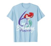 Disney Little Mermaid Ariel 6th Birthday Princess Maglietta