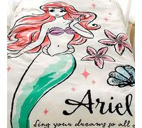 Disney Little Sirena Copertura Letto Set 3pcs per Cuscino, Trapunte, Materasso