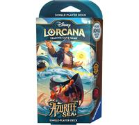 Disney Lorcana Azurite Sea Starter Deck Amber E Ruby Inglese