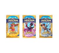 Disney Lorcana - Booster Into The Inklands - con 12 carte per booster - INGLESE + protezione per spedizione Heartforcards® (3 booster)