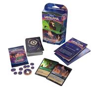 Disney Lorcana Starter Deck Con Acciaio Verde Smeraldo Shimmering Skies