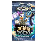 Disney lorcana - sussurri nel pozzo - bustina da 12 carte - 8+ anni