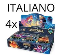 Disney LORCANA TCG Sealed Case 4x Box WHISPERS IN THE WELL - ITA PREORDER