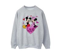 Disney Love Hearts Felpa Topolino e Topolina Donna (BI55071)