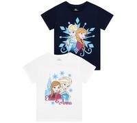 Disney Maglietta 2 Pacchi Maglietta Bambina | Frozen Abbigliamento Bambina | Multicolore 9-10 Anni