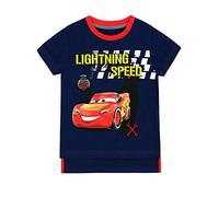 Disney Maglietta a Maniche Corta Ragazzi Cars Lightning McQueen - 3-4 Anni