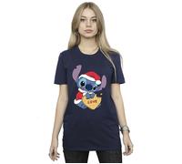 Disney Maglietta Ampia Lilo & Stitch Biscotto Natalizio dell'Amore (BI29971)