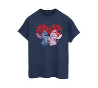 Disney Maglietta Ampia Lilo & Stitch Cuori Donna (BI30098)