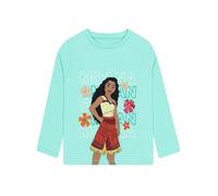 Disney Maglietta Bambina, T-Shirt Ragazza Vaiana, Maglietta Manica Lunga Bambina, Merce Ufficiale Oceania, Verde 6-7 Anni