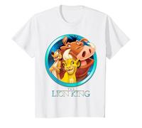 Disney - Maglietta con scritta "Il Re Leone Maglietta, Bambini, Bianco, 2 anni