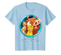 Disney - Maglietta con scritta "Il Re Leone Maglietta, Bambini, Celeste, 12 anni