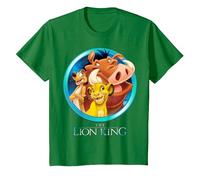 Disney - Maglietta con scritta "Il Re Leone Maglietta, Bambini, Verde Mela, 8 anni