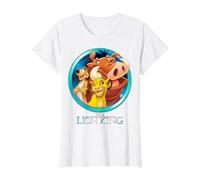 Disney - Maglietta con scritta "Il Re Leone Maglietta, Donna, Bianco, XXL