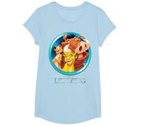 Disney - Maglietta con scritta "Il Re Leone Maglietta, Ragazze, Celeste, M