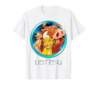 Disney - Maglietta con scritta "Il Re Leone Maglietta, Uomo, Bianco, 6XL