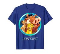 Disney - Maglietta con scritta "Il Re Leone Maglietta, Uomo, Blu Reale, M