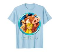 Disney - Maglietta con scritta "Il Re Leone Maglietta, Uomo, Celeste, M