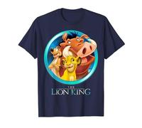 Disney - Maglietta con scritta "Il Re Leone Maglietta, Uomo, Navy, L