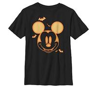 Disney Maglietta da Ragazzo Topolino Pumpkin, Nero, S