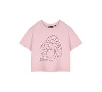 Disney Maglietta Donna Taglio Corto Rosa | Maglietta Grafica Stitch | Top a Maniche Corte | Abbigliamento di Cartone Animato Carino | Abbigliamento Estivo Casual | Maglietta Rosa alla Moda