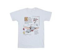 Disney Maglietta Dumbo Pagina del Libro di Racconti Uomo (BI22646)