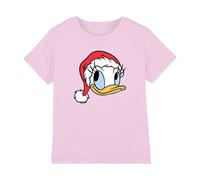 Disney Maglietta Natale Paperina Cappello da Babbo Natale Bambini (TV26403)