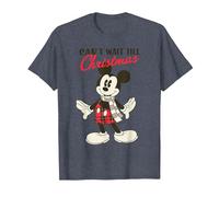 Disney - Maglietta natalizia vintage con Topolino Maglietta, Uomo, Pervinca, 3XL