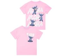 Disney Maglietta Ragazza, Vestiti Bambina Cotone, Top Ragazza Lilo E Stitch Estate, Maglietta Stitch Bambina, Rosa 6-7 Anni