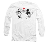 Disney Maglietta San Valentino Topolino e Topolina Schizzo di Bacio (TV14421)