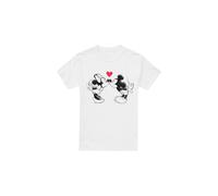 Disney Maglietta San Valentino Topolino e Topolina Schizzo di Bacio (TV3754)
