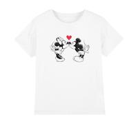 Disney Maglietta San Valentino Topolino e Topolina Schizzo di Bacio (TV4504)