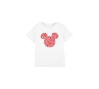 Disney Maglietta San Valentino Topolino Sagoma di Orecchie a Cuore (TV3778)